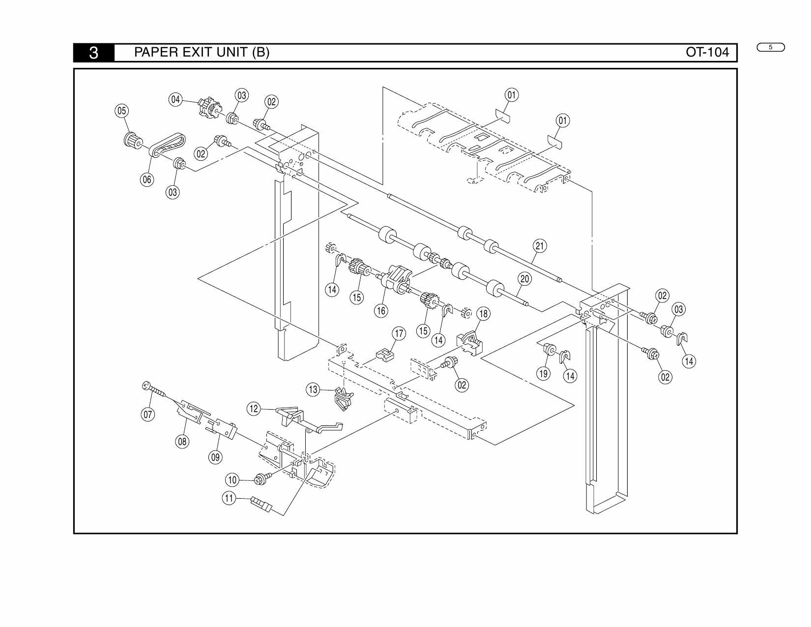 Konica-Minolta Options OT-104 SF-101 Parts Manual-5